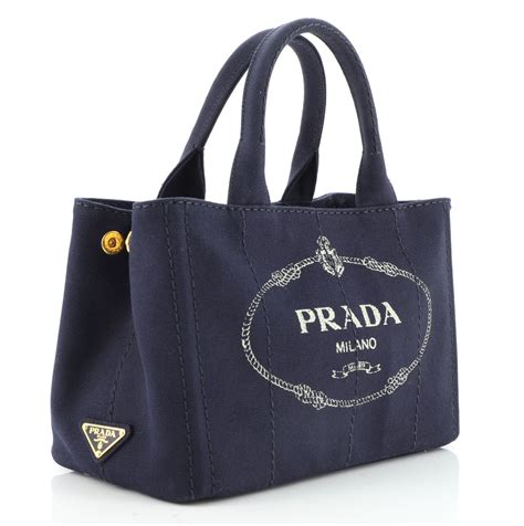 prada canapa tote canvas logo|prada clear tote bag.